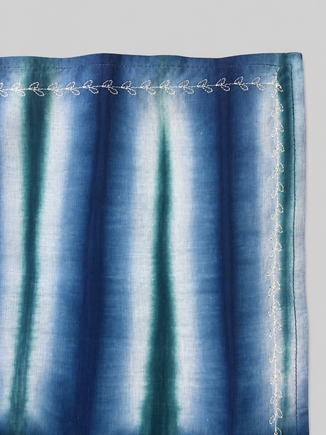 Azure Tie Dye Embroidered Bandana