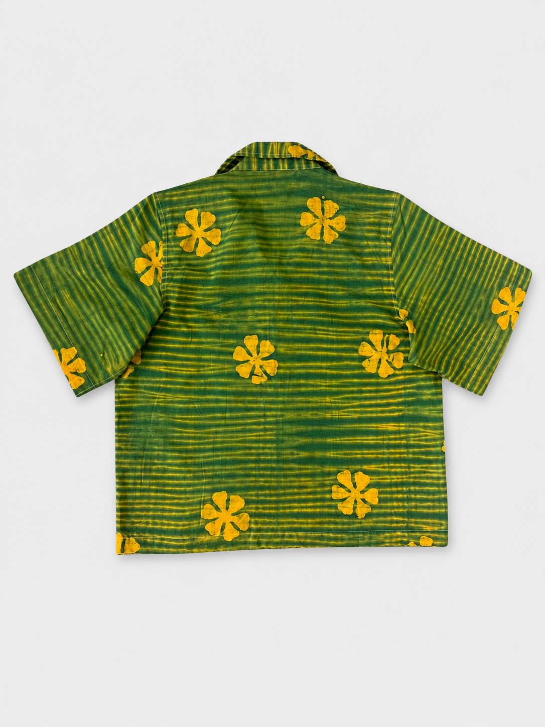 Green Logo Stripe Tie-dye shirt