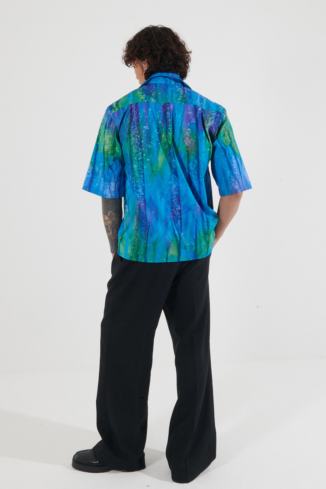 Ganvie Sun-Printed Camp Collar Shirt
