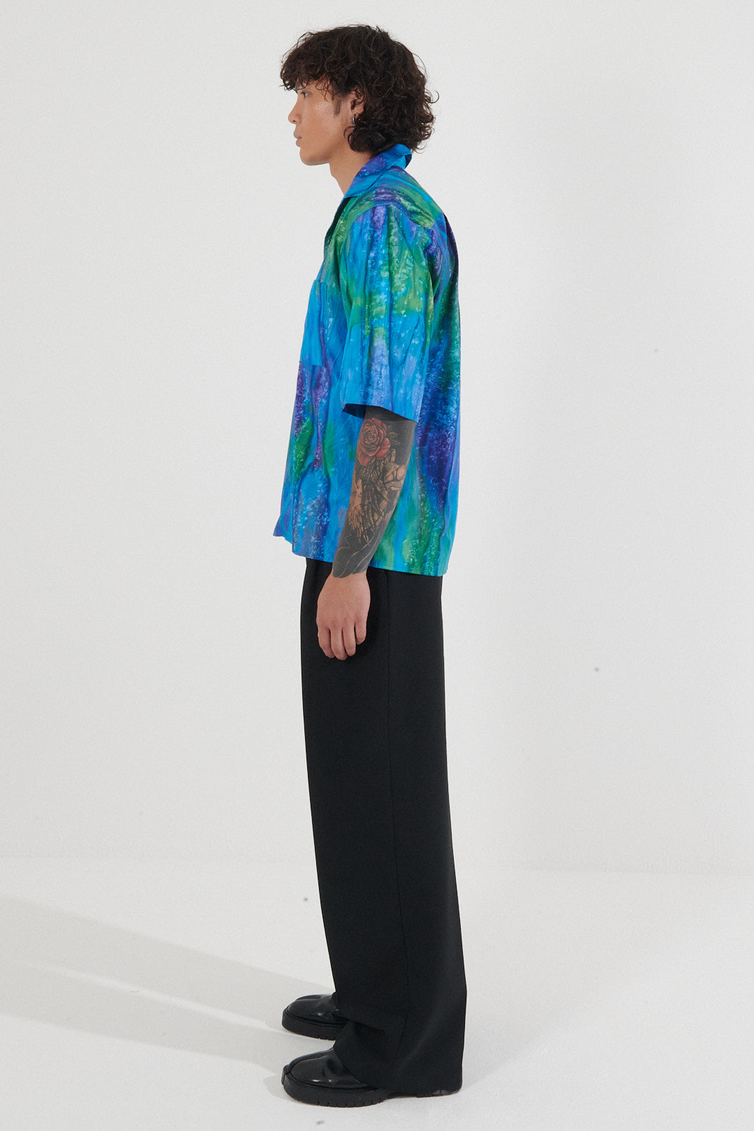 Ganvie Sun-Printed Camp Collar Shirt