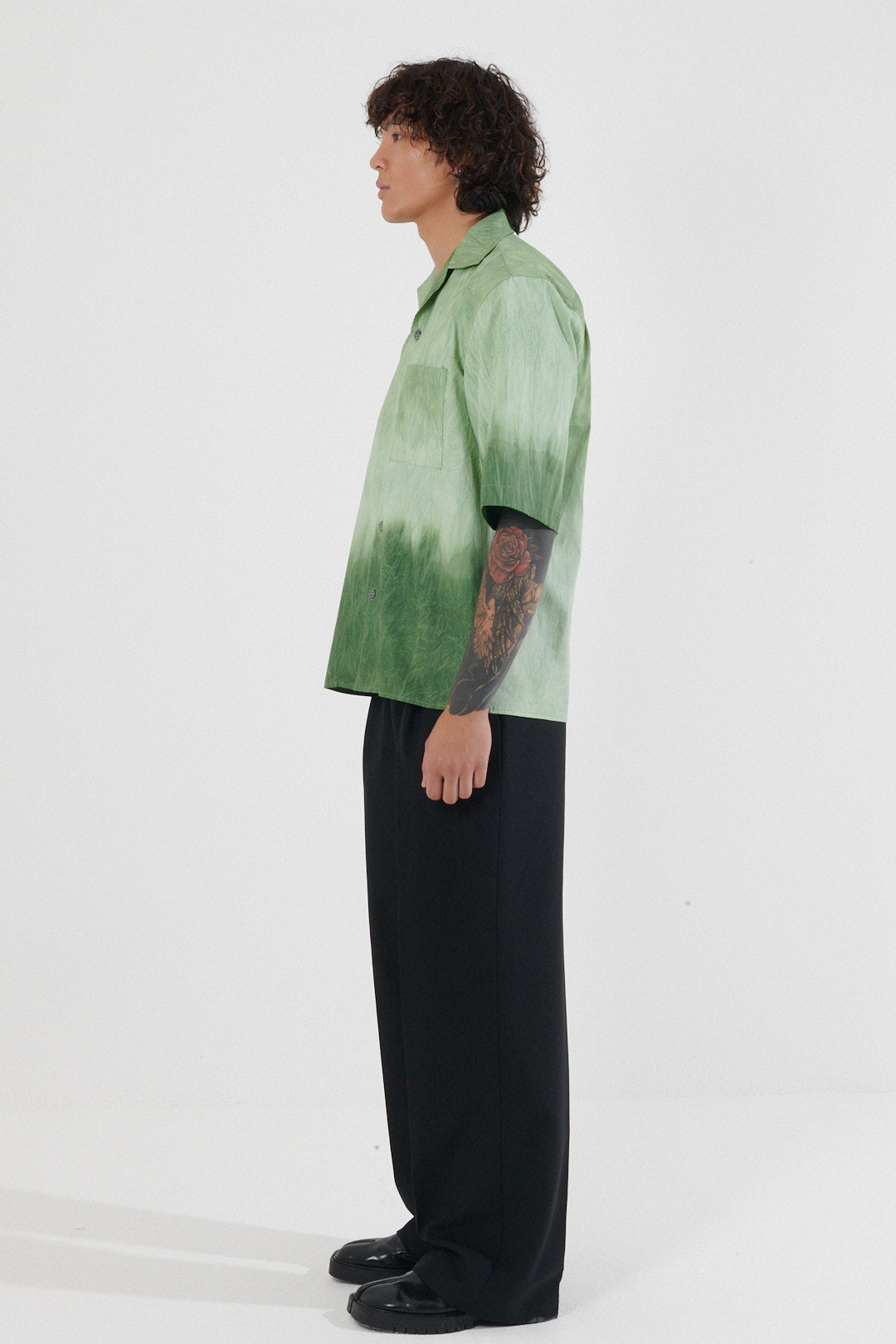 Amatola Ombre Sun-Faded Camp Collar Shirt