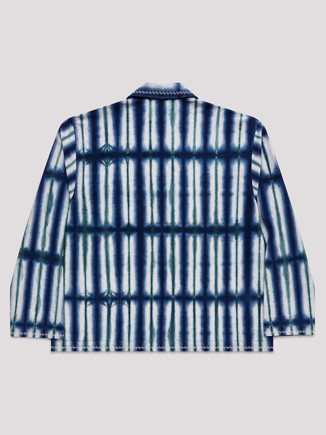 Azure Tie Dye Embroidered shirt