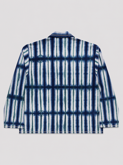 Azure Tie Dye Embroidered shirt