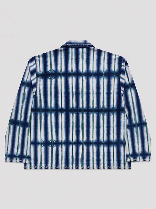 Azure Tie Dye Embroidered shirt