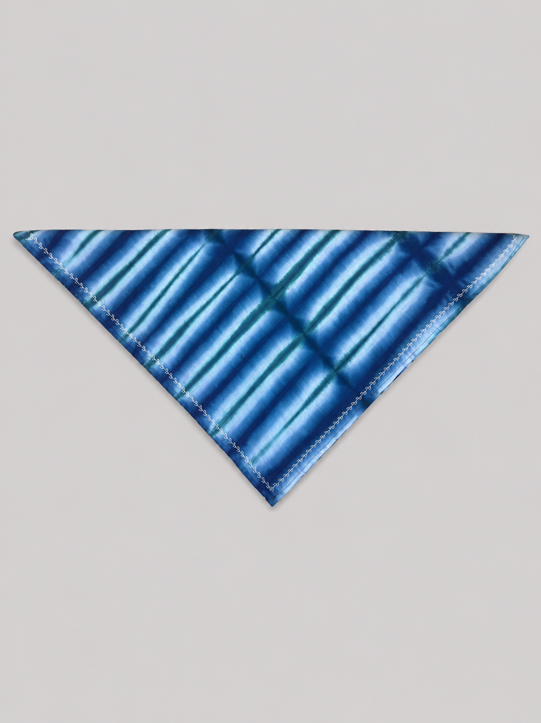 Azure Tie Dye Embroidered Bandana