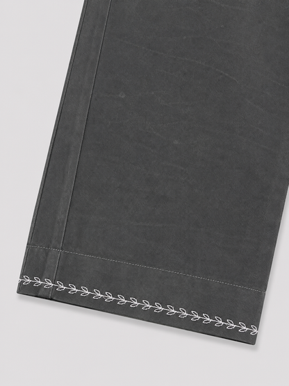 Midnight Wide-Leg Drawstring Trousers