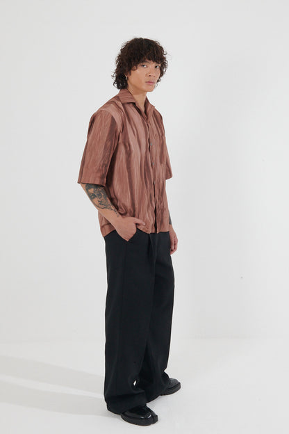 Pendjari Sun-Faded Camp Collar Shirt