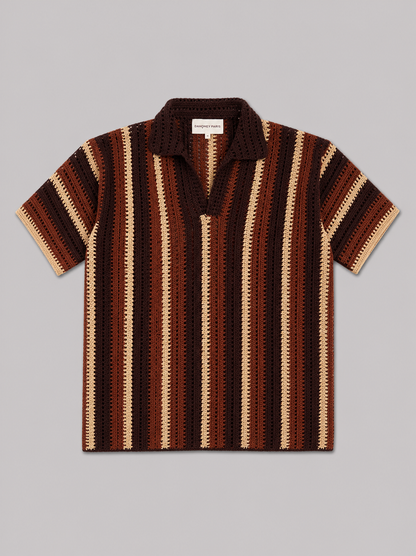 Espresso Stripe Polo shirt