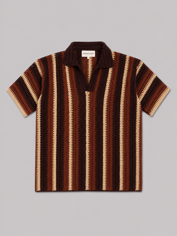 Espresso Stripe Polo shirt