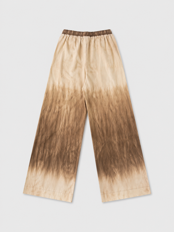 Sun-Faded Ombre Wide-Leg Trousers
