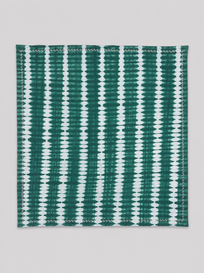 Green Tie-dye Embroidered Bandana