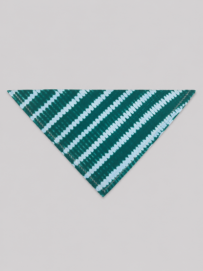 Green Tie-dye Embroidered Bandana