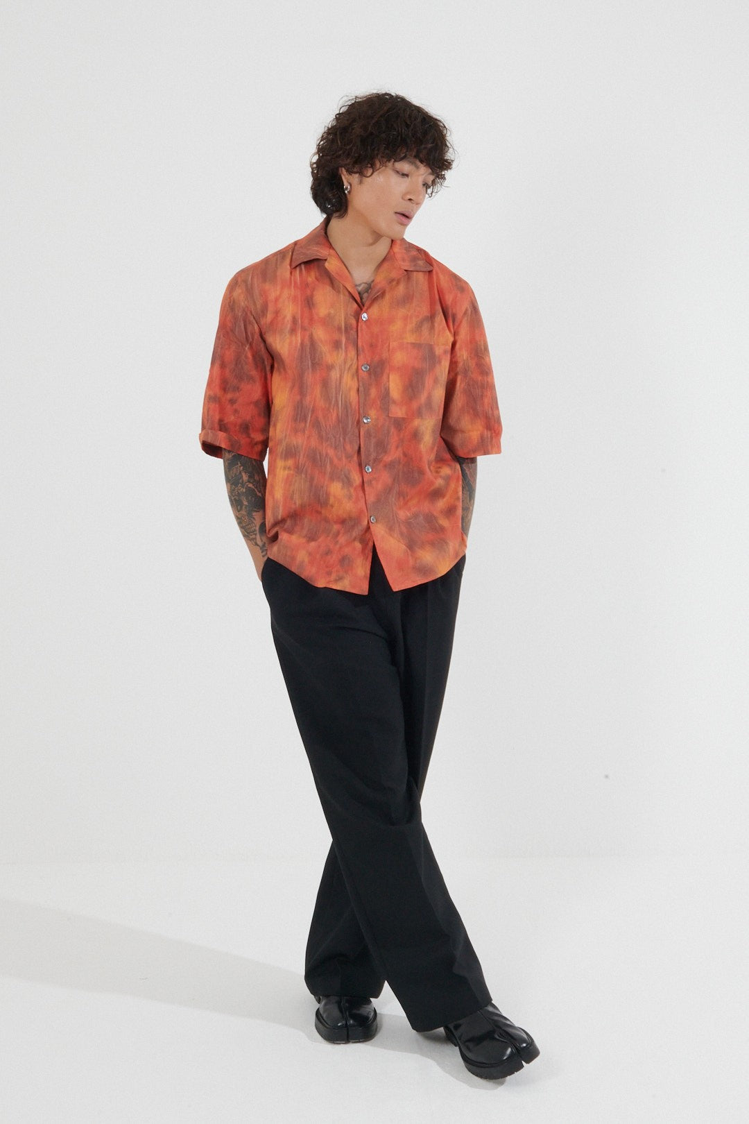 Nimba Sun-Faded Camp Collar Shirt