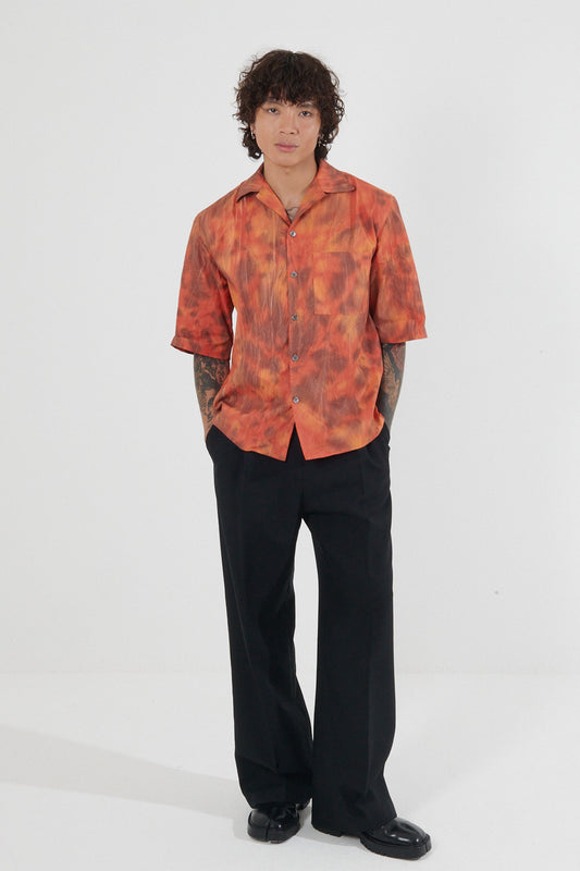 Nimba Sun-Faded Camp Collar Shirt