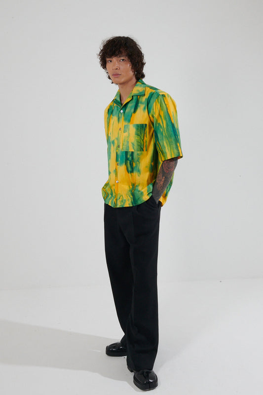 Bahia Sun-Faded Camp Collar Shirt