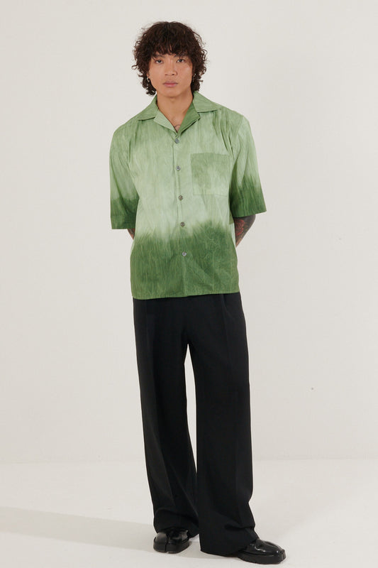 Amatola Ombre Sun-Faded Camp Collar Shirt