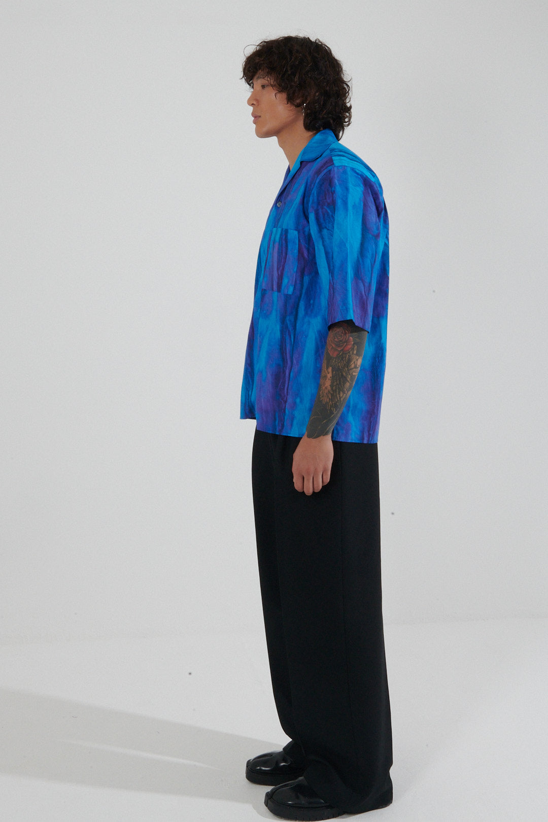 Finistere Sun-Faded Camp Collar Shirt