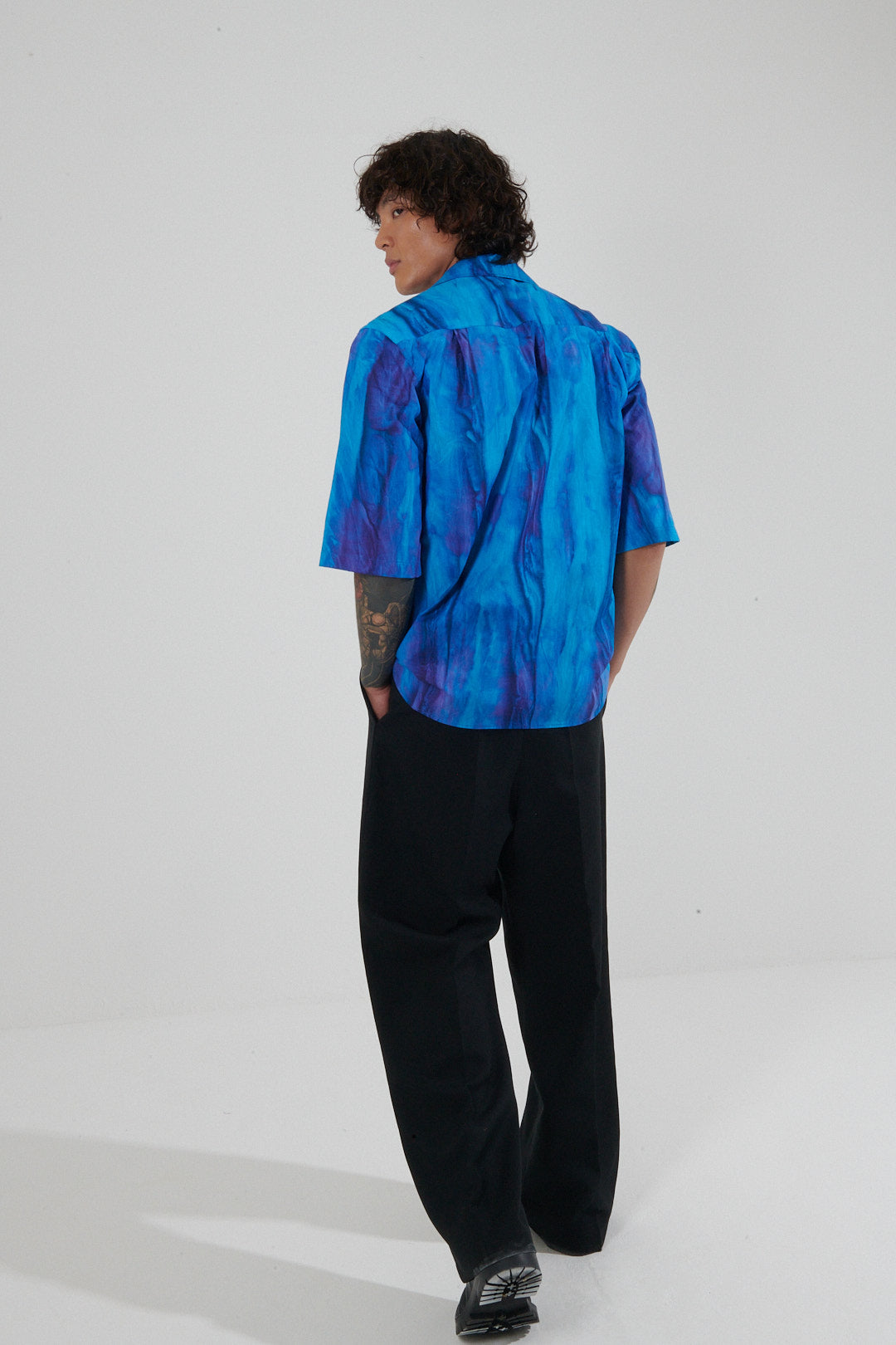 Finistere Sun-Faded Camp Collar Shirt