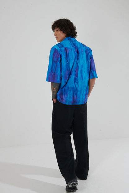Finistere Sun-Faded Camp Collar Shirt