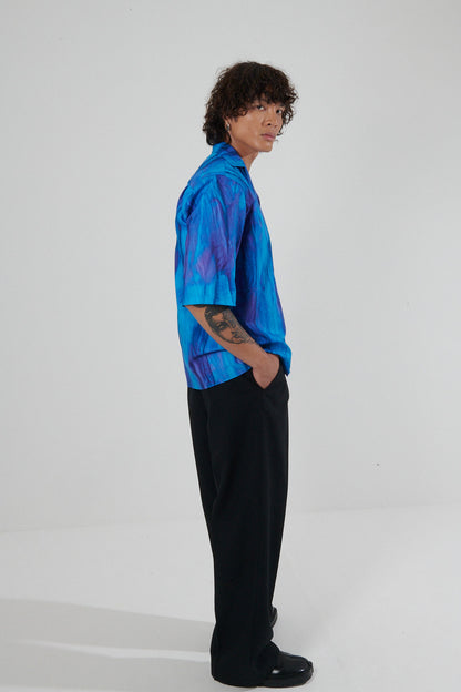 Finistere Sun-Faded Camp Collar Shirt